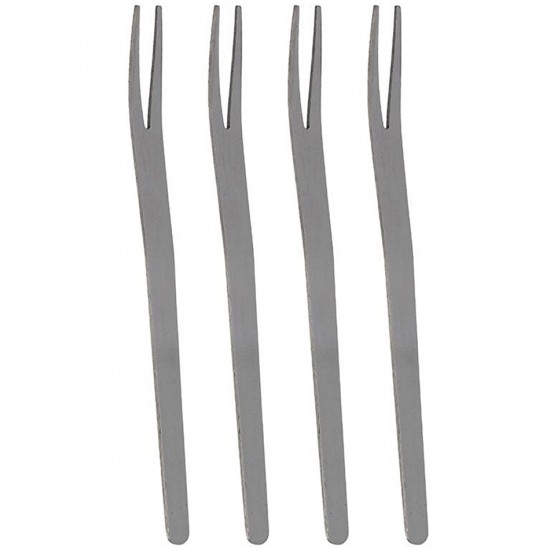 Jogo 4 Garfos 13,5cm Para Petisco Em Aço Inox